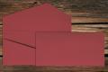 [16406672] Geschenkkarte DL 110x220 mm Rosso gerippt 220 g/qm